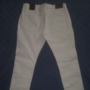 Michael Kors Jeans White/Peach 33 Waist 32 Length